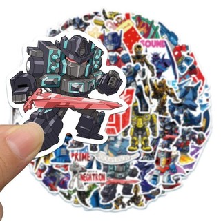 Set 10 30 50 miếng dán sticker Transformers dán nón mũ bảo hiểm laptop vali sổ tay đàn guitar điện thoại tủ lạnh xe máy