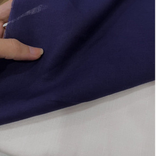 Vải Linen Cotton Thớ Gỗ Xanh Navy Mềm Mướt Rũ Khổ 1m35
