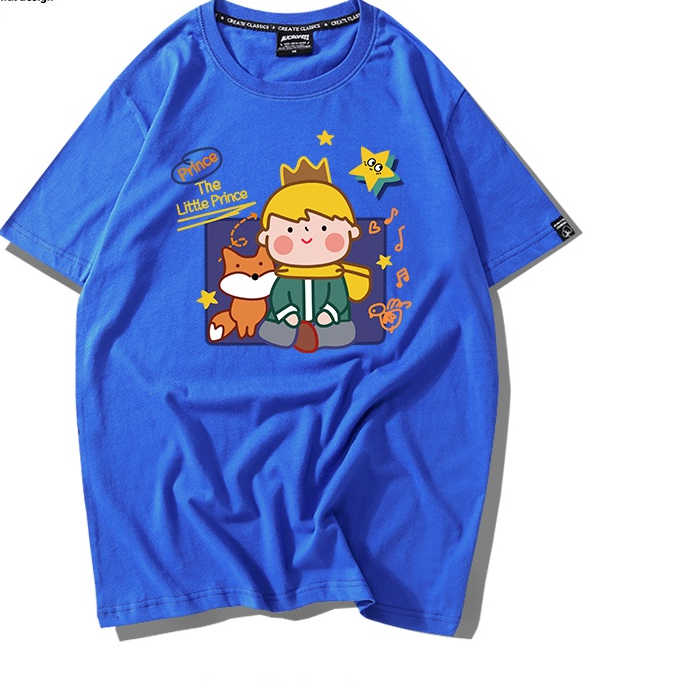 Áo Thun Nữ HappyFamily - Áo Phông Tay lỡ The Little Prince Đáng Yêu Chất Cotton 100 Cao Cấp