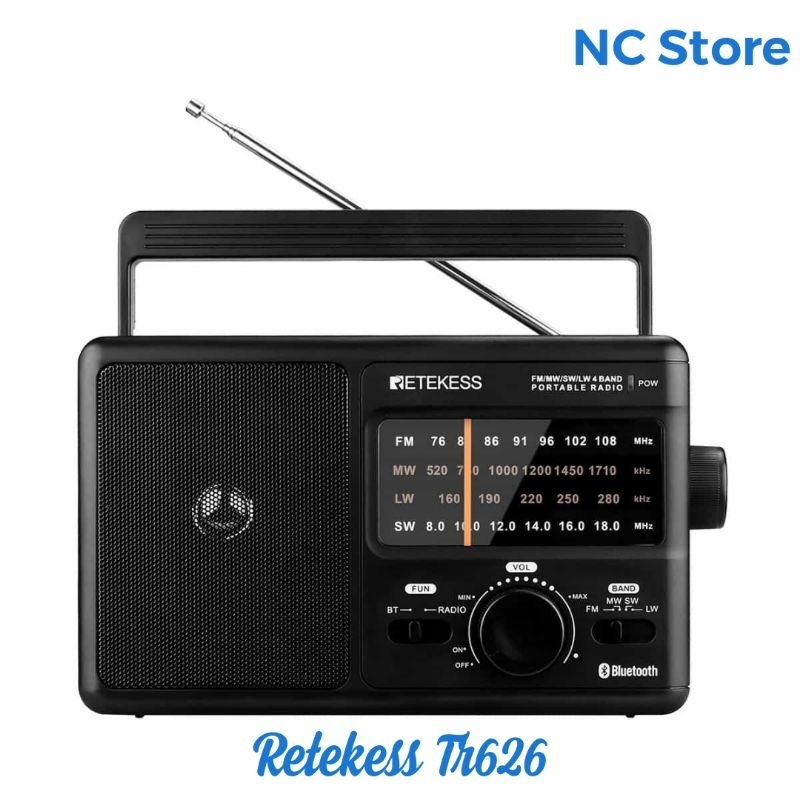 Đài chính hãng cao cấp Retekess Tr604 Thu FM AM tín hiệu tốt nhất, Âm thanh  lớn, Cầm tay, AC 220V | Shopee Việt Nam