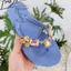 Dép Xỏ Ngón Nữ Đính Đá QC ZHETAO Đế Cao 2cm Cao Su Non Cao Cấp TRINH LÊ SHOP GIÀY DÉP TL2823