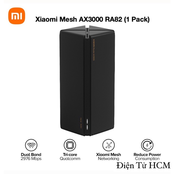 Bộ phát Wifi 6 Mesh Router Gigabit Xiaomi AX3000 RA82 - Chịu tải 128 thiết  bị | Shopee Việt Nam