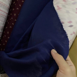 Vải Linen Cotton Thớ Gỗ Xanh Navy Mềm Mướt Rũ Khổ 1m35
