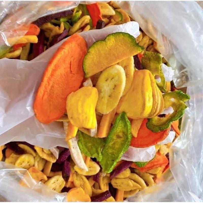 Thập Cẩm Trái Cây Sấy Giòn loại ngon 13 vị - Hộp 500G