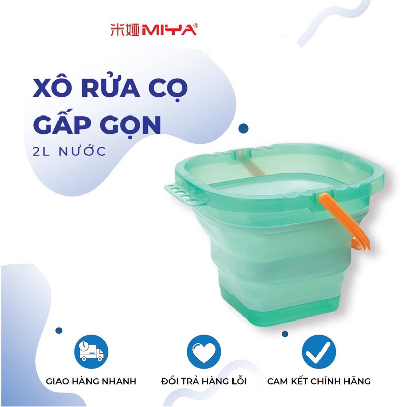 Xô Rửa Cọ MIYA Xếp Gọn Được - Miya Foldable Bucket | Shopee Việt Nam