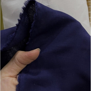 Vải Linen Cotton Thớ Gỗ Xanh Navy Mềm Mướt Rũ Khổ 1m35