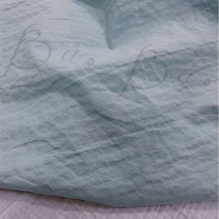 Vải Thô Cotton Xanh Pastel Dập Phồng Mềm Mướt Rũ Khổ 1m40