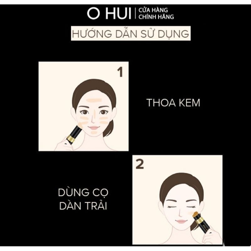 Sét kem nền dạng thỏi phiên bản giới hạn đặc biệt OHUI Ultimate Cover Stick Foundation ( Tặng kèm bảng phấn mắt )