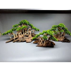 Cây gỗ lũa Bonsai cho hồ cá cảnh (phần đế bằng gỗ)