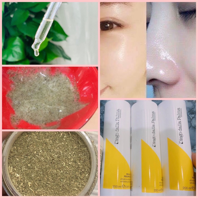 Vi tảo Ý sinh học Diego Dalla Palma sáng da căng bóng trẻ hoá sáng da, bộ chiết ~ 2g bột + 25ml dd