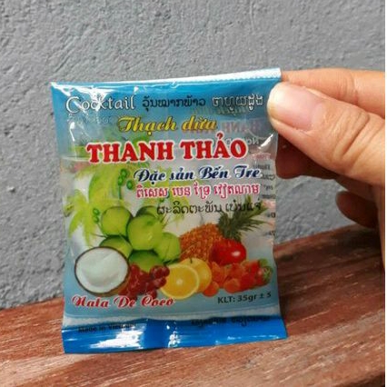 Thạch Dừa Thanh Thảo Đặc Sản Bến Tre 35g (Lẻ 1 gói) | Shopee Việt Nam