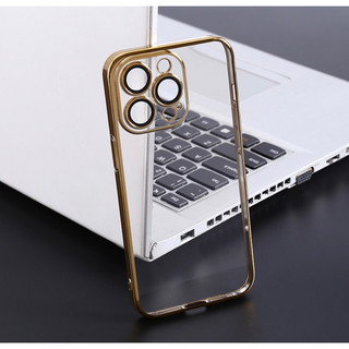 (Glimer)Ốp lưng trong cứng không ố viền màu bảo vệ camera cho ip 15/14/13/12/pro/promax