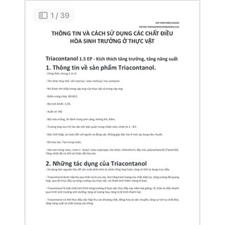 Chất kích tăng trưởng sản lượng tăng năng xuất - Triacontanol 1.5% EP (100g)
