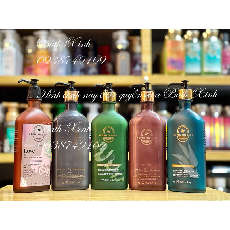 LOTION Dưỡng thể thư giãn Aroma Bath & Body Works Body Lotion with oil