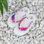 Dép Kẹp Xỏ Ngón Cho Trẻ Em Đính Sticker Thỏ Gỗ Dễ Thương Cao Cấp Handmade Đế Cao Su Non