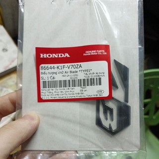 Tem logo AB bửng trước Honda Air Blade ab 150 160 2020 2021 2022 2023 2024 ( giá 1 cái )