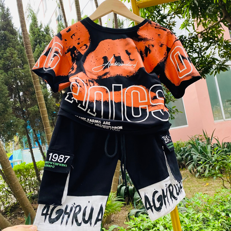Bộ đồ bé trai 28-45kg-quần áo trẻ em size đại mùa hè mầu2226 ẢNH THẬT CLIP THẬT