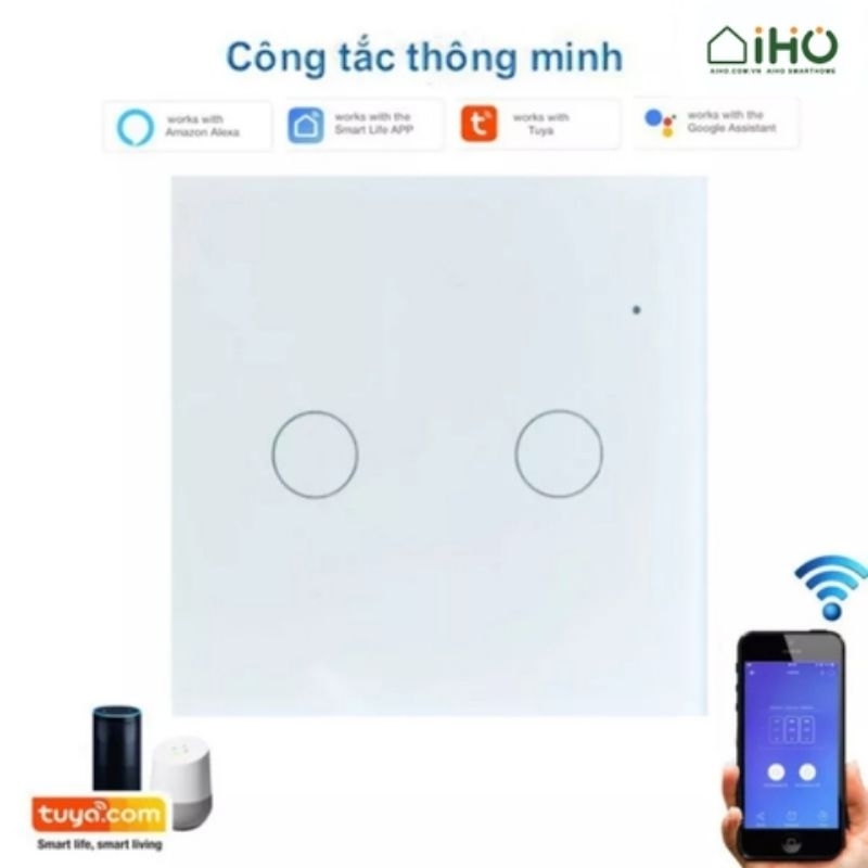 [WIFI TUYA]Công tắc ĐÈN thông minh Wifi Tuya Smart life vuông 86/CN 120(sản phẩm đòi hỏi hiểu kỹ thuật)
