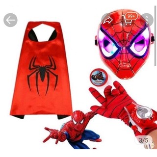 Set đồ 5 món giúp bé hoá trang thành siêu nhân nhện spiderman