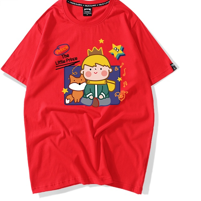 Áo Thun Nữ HappyFamily - Áo Phông Tay lỡ The Little Prince Đáng Yêu Chất Cotton 100 Cao Cấp