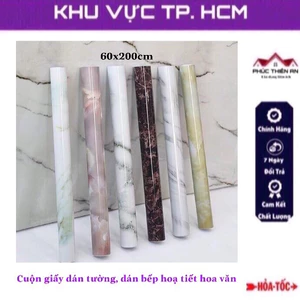 Cuộn giấy dán bếp, dán tường họa tiết hoa văn kích thước 60x200cm