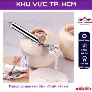 Dụng cụ nạo dừa, đánh vảy cá chất liệu thép không gỉ siêu bền