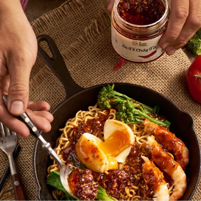 Sa tế cháy tỏi đa năng-dùng trộn mì, pha chao, trộn bánh tráng, nêm nếm món ăn đa dụng