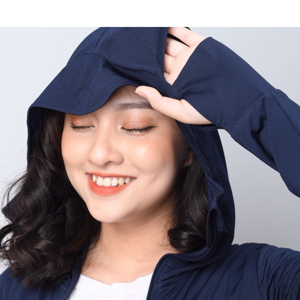 áo chống nắng nữ 2 lớp XUZI áo khoác chống nắng thân ngắn vải thông hơi đai gấu to dày dặn ngăn tia UV bảo vệ làn da