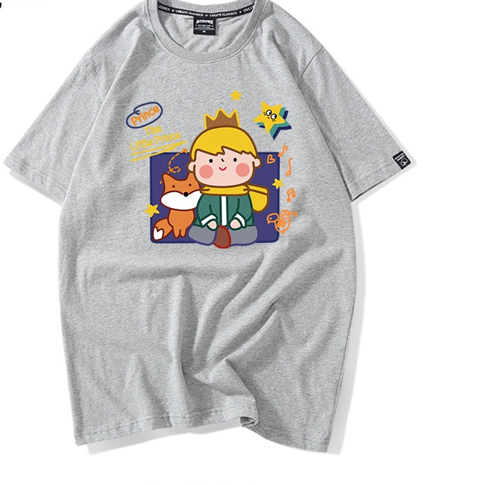 Áo Thun Nữ HappyFamily - Áo Phông Tay lỡ The Little Prince Đáng Yêu Chất Cotton 100 Cao Cấp