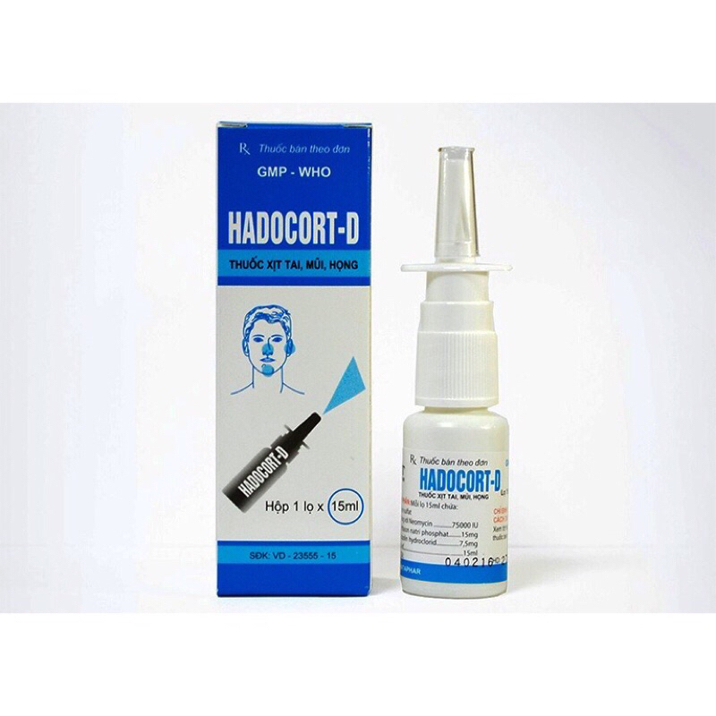 Thành phần chính và tác dụng của thuốc xịt mũi Hadocort là gì?
