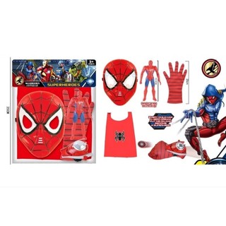Set đồ 5 món giúp bé hoá trang thành siêu nhân nhện spiderman