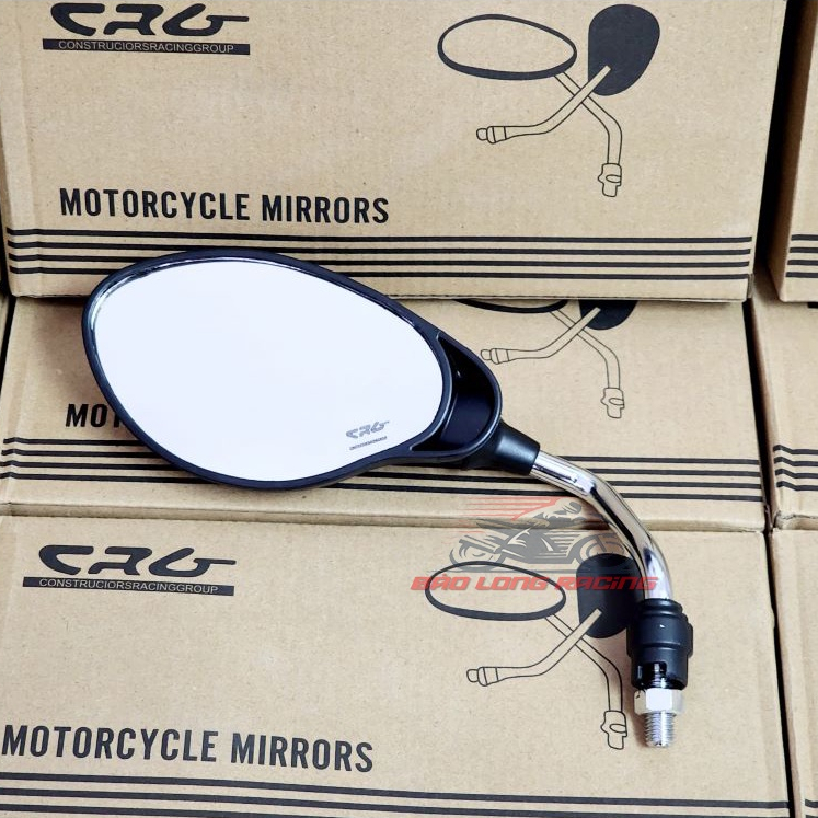 Kính Trái YAZ CRG chân Inox Xiken gắn xe máy Sirius Wave Dream Exciter Winner Satria Sonic....