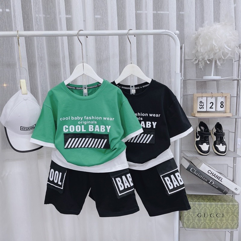 Bộ đồ size đại cho bé 32-42kg -quần áo bé trai mùa hè