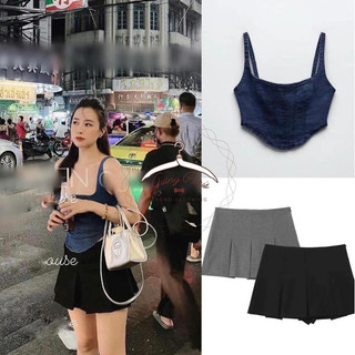 Sét áo hai dây chân váy Hàng TQXK< có tách lẻ>ảnh thật cuối