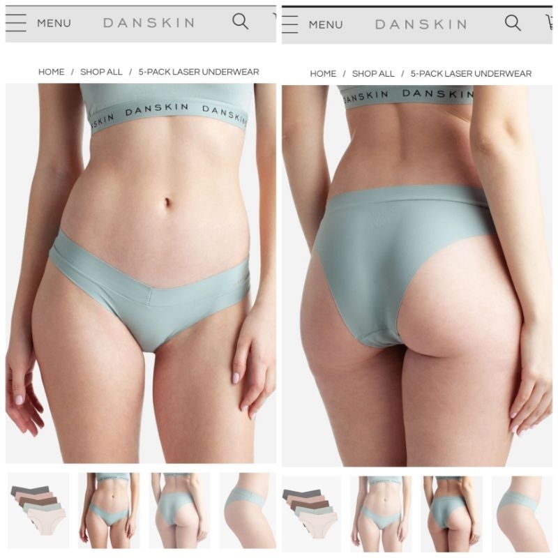 Danskin Scalloped Laser Lace Bikini Brief