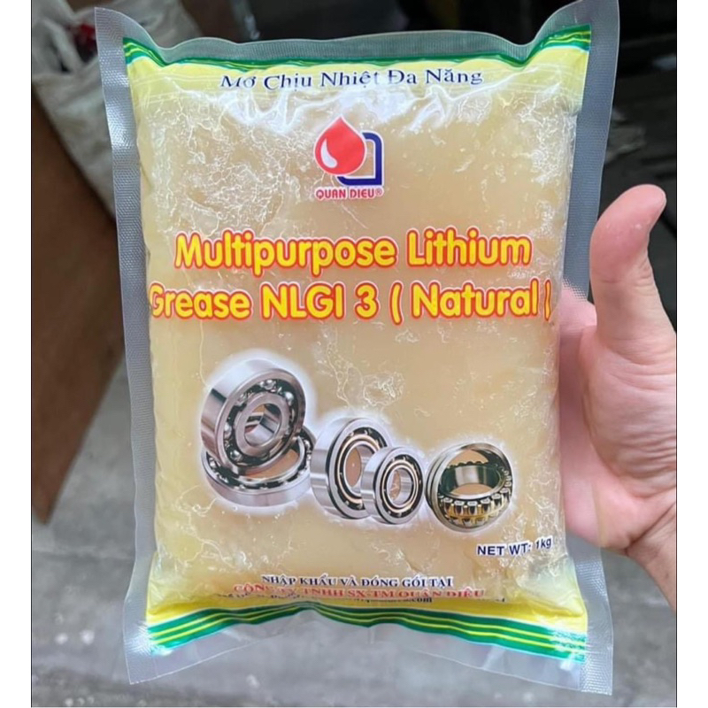 Mỡ Chịu Nhiệt Đa Năng Sinopec Lithium Grease NLGI 3 (Natural) (Bịch 1Kg