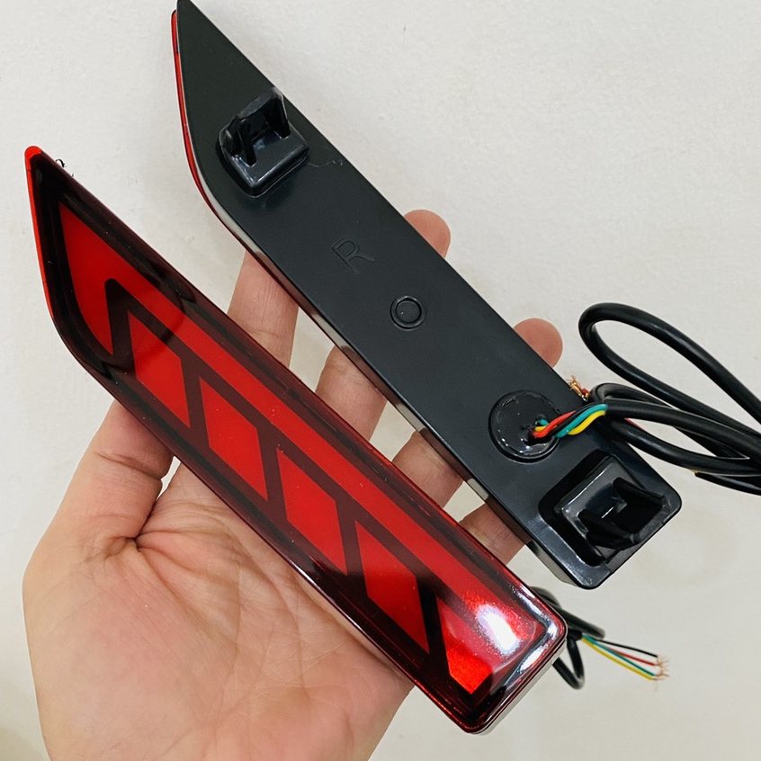 Bộ đèn led gầm trước, sau xe Toyota Veloz Cross 2022 - 2024 - 3 chế độ phanh, langtec và xinhan - mẫu có đèn cao cấp