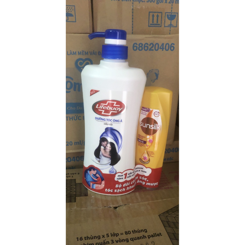 DẦU GỘI LIfebuoy 640G tặng dầu xả ( gội )sunsilk