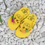 Dép Kẹp Xỏ Ngón Cho Trẻ Em Đính Sticker Thỏ Gỗ Dễ Thương Cao Cấp Handmade Đế Cao Su Non
