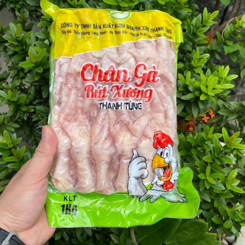 Chân gà rút xương khay 1kg làm sạch sẵn (net 5) Thanh Tùng - Minh Thu Food