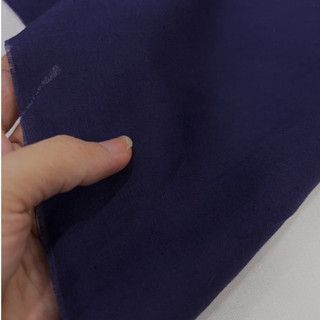 Vải Linen Cotton Thớ Gỗ Xanh Navy Mềm Mướt Rũ Khổ 1m35
