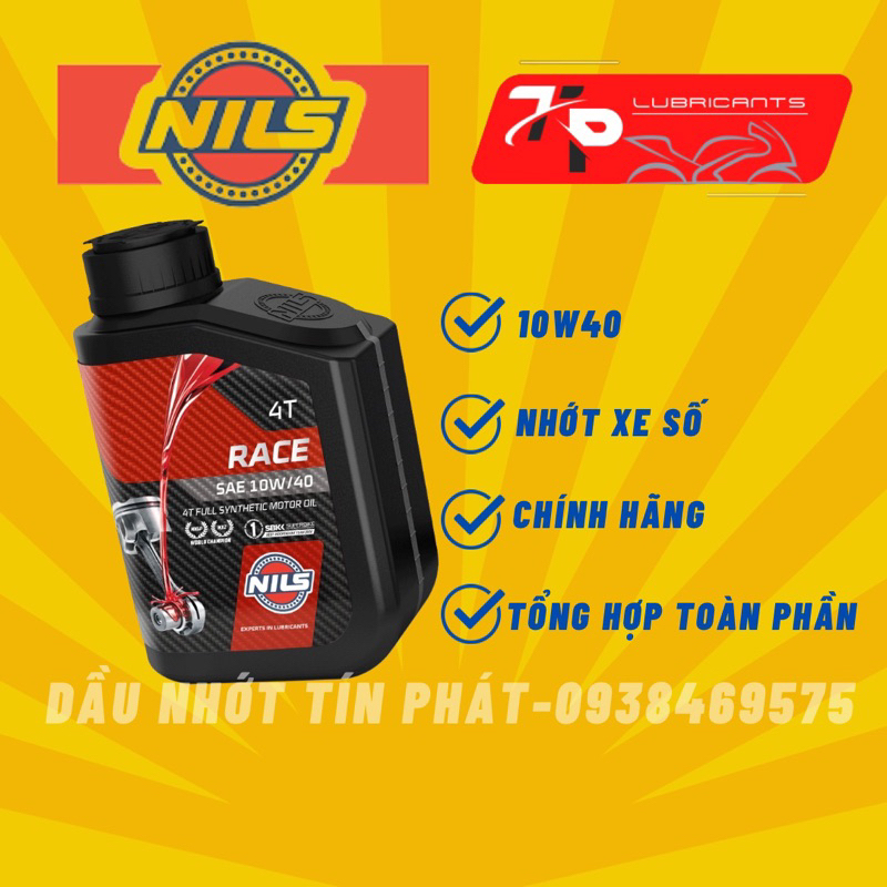 Dầu nhớt xe số NILS RACE 4T FULL SYNTHETIC. 1L, CHÍNH HÃNG. | Shopee ...