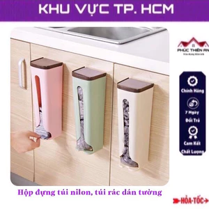 Hộp đựng túi nilon, túi rác dán tường đa năng, tiện dụng
