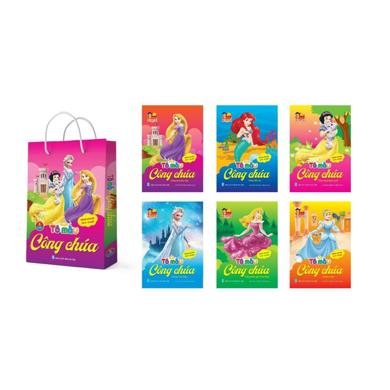 Ảnh Sách - Tô màu Siêu Nhân, Tô màu Công Chúa Dành cho bé 2-6 tuổi (6 Cuốn) 4