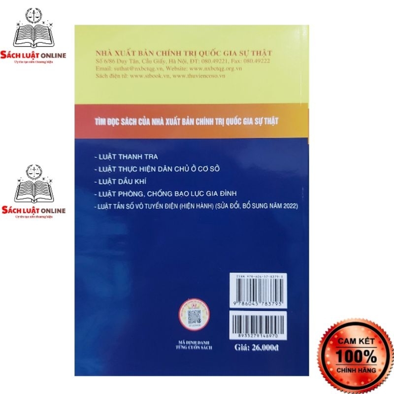 Sách LV2- Luật phòng chống rửa tiền (NXB Chính trị quốc gia Sự thật)