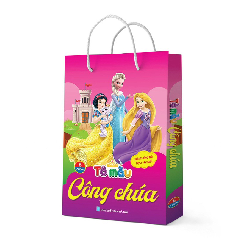 Ảnh Sách - Tô màu Siêu Nhân, Tô màu Công Chúa Dành cho bé 2-6 tuổi (6 Cuốn) 3