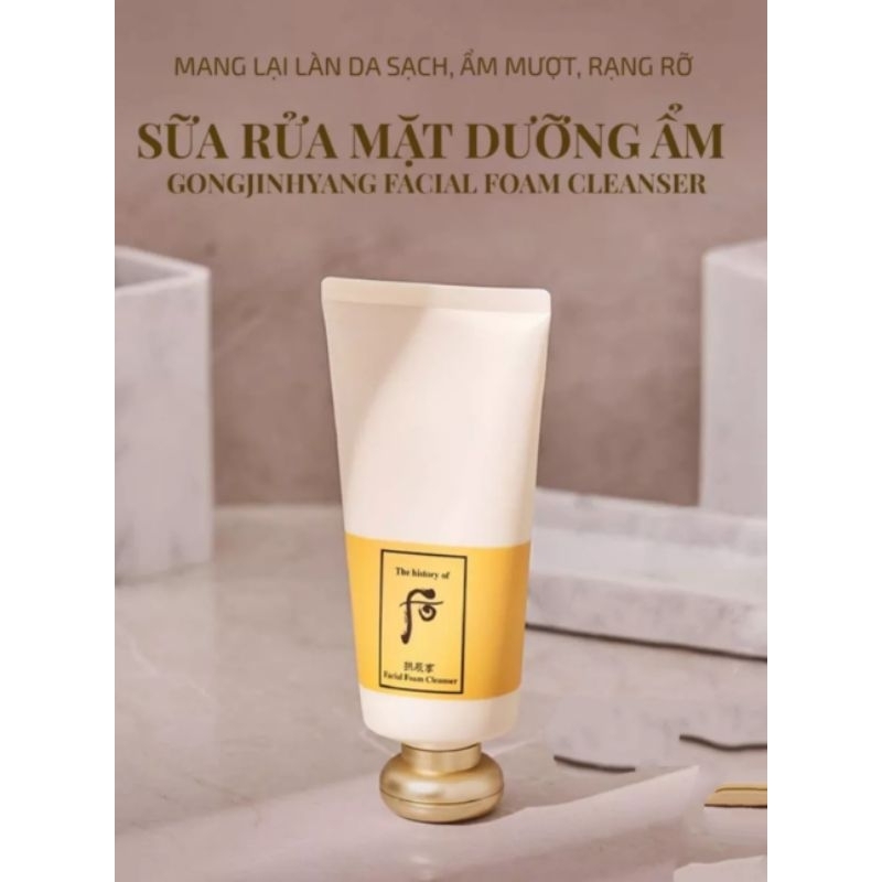 Sữa rửa mặt Whoo Jin Yang Facial Foam Cleanser full