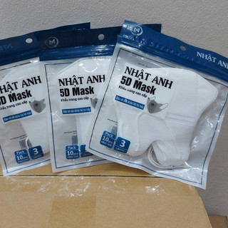 KHẨU TRANG NHẬT ANH 5D MASK KHÁNG KHUẨN,NGĂN NGỪA KHÓI BỤI.
