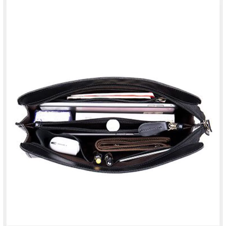 Clutch Da Bò Cầm Tay Nhiều Ngăn – 5