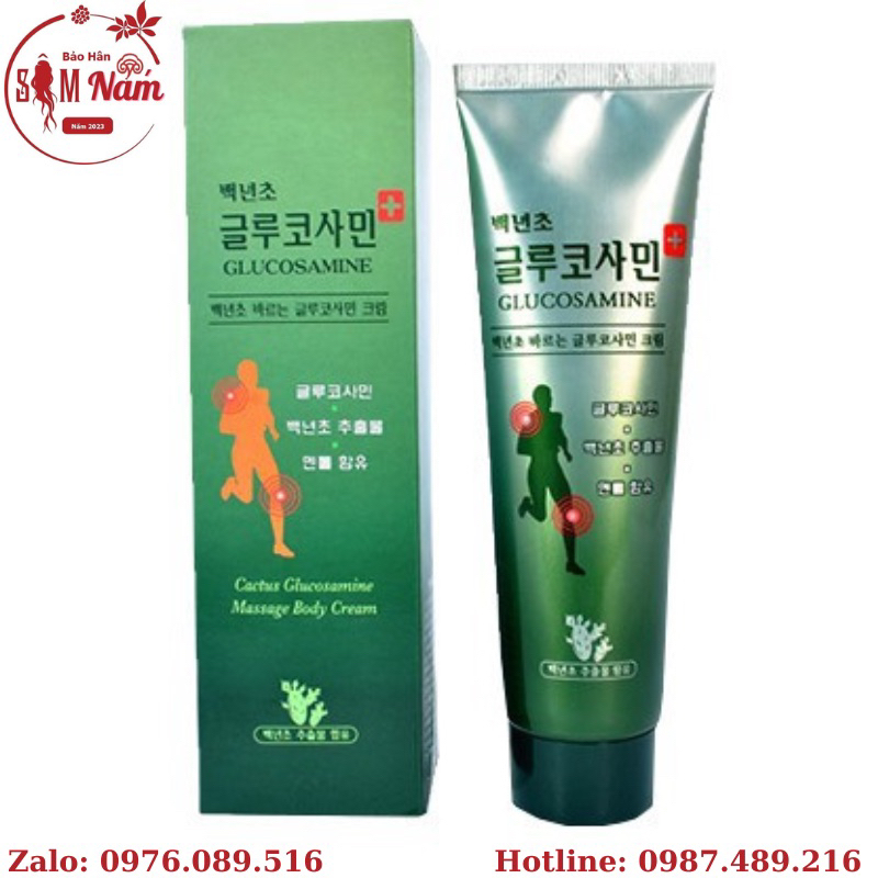 Dầu Lạnh Xanh Glucosamine Hàn Quốc, Tuýp 150ml